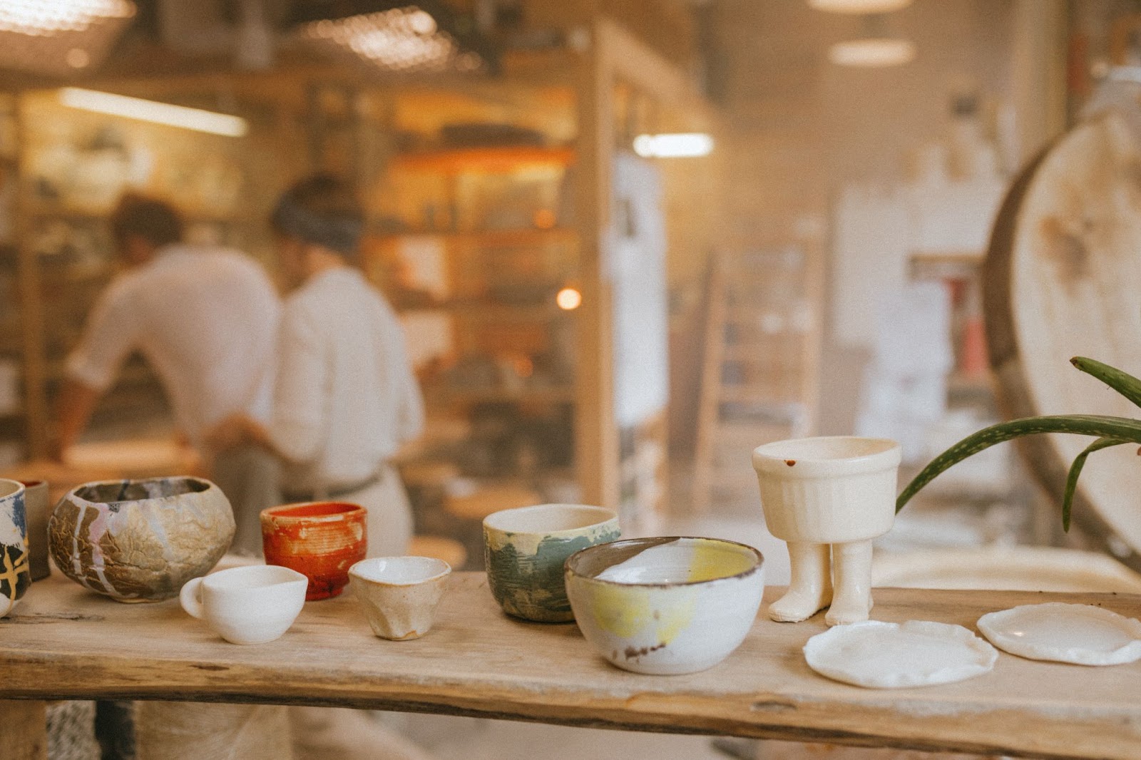 Pottery in a Garden workshop building