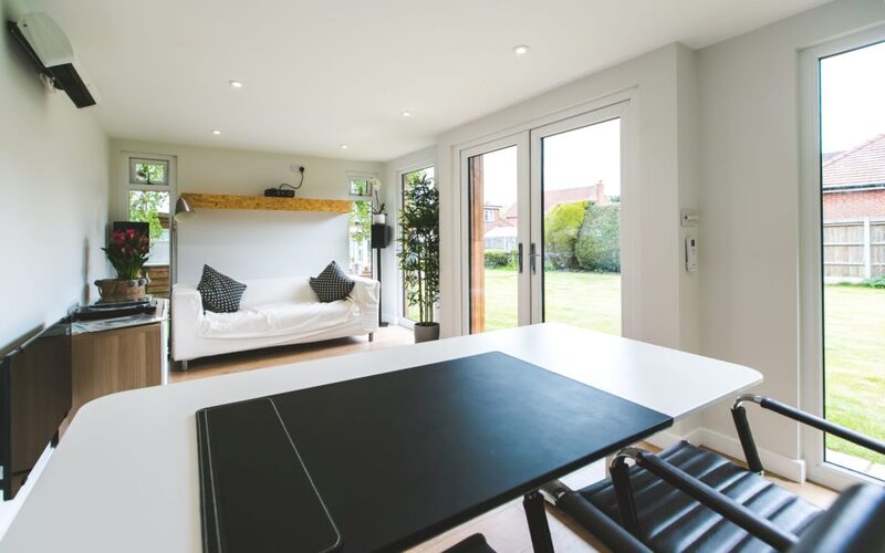 Garden building as a home office